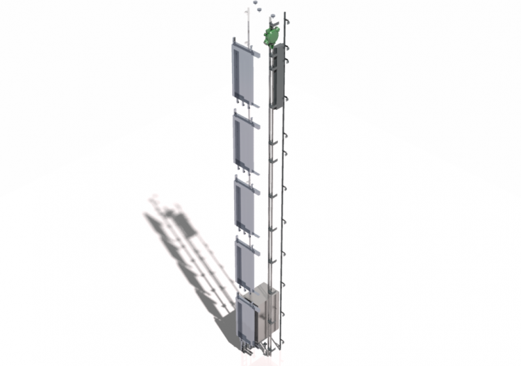 3D Elevators Lift KONE MonoSpace 500 ACCA software