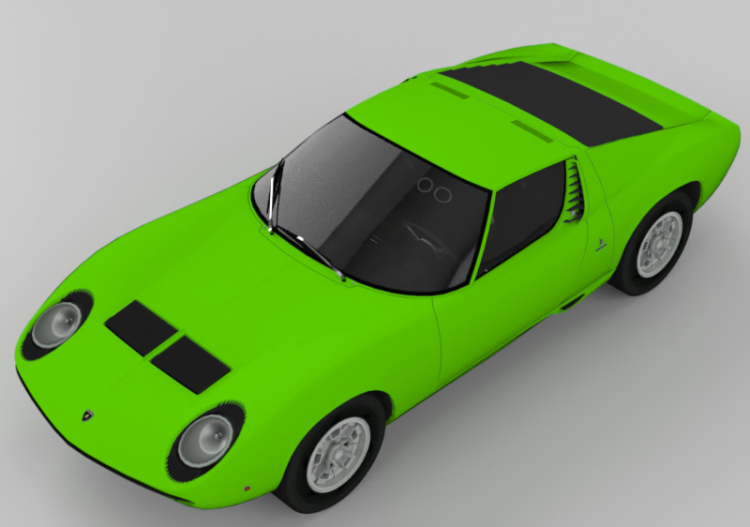 Automobiles 3D - Lamborghini Miura - ACCA software