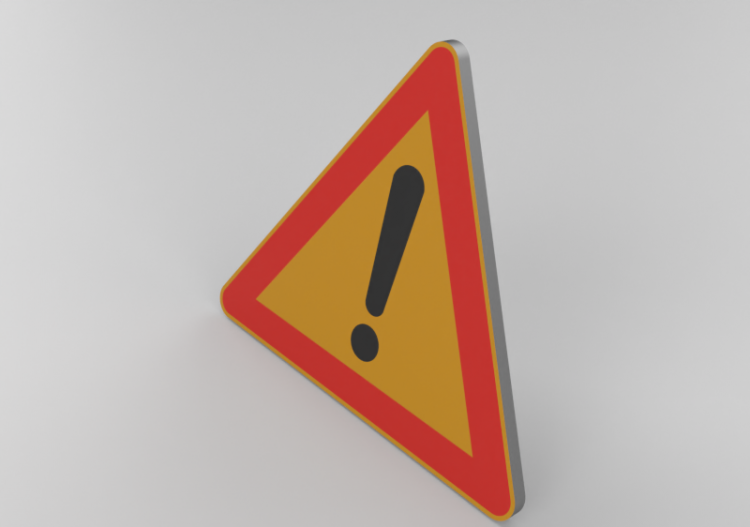 Signalisations 3D - General danger - ACCA software