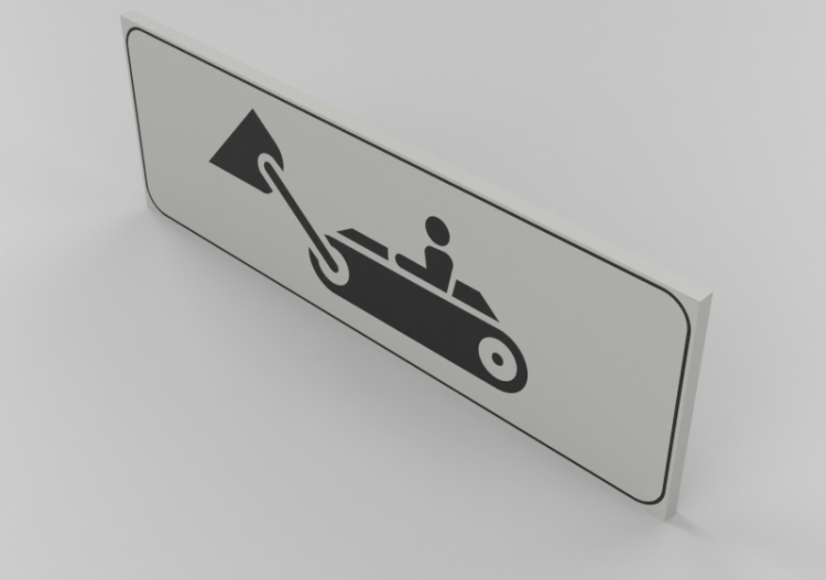 3D Signage - Machinery at work - ACCA software