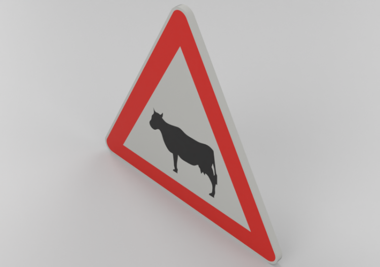 Señalización 3D - Paso de animales domésticos - ACCA...