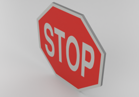 3D Signage - 停车让行