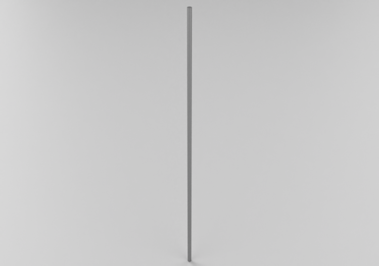 3D Signage - Road sign pole 350cm - ACCA software