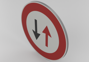 3D Signage - 交替单行道