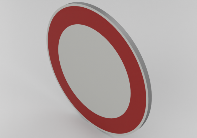 Signalisations 3D - Circulation interdite - ACCA software