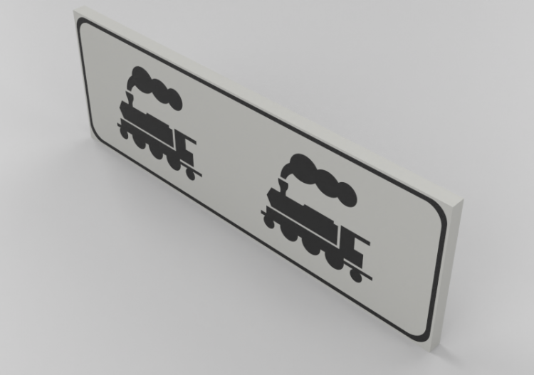 3D Signage - Platform crossing - ACCA software