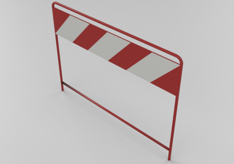 3D Verkehrszeichen - Sperrvorrichtung - ACCA software