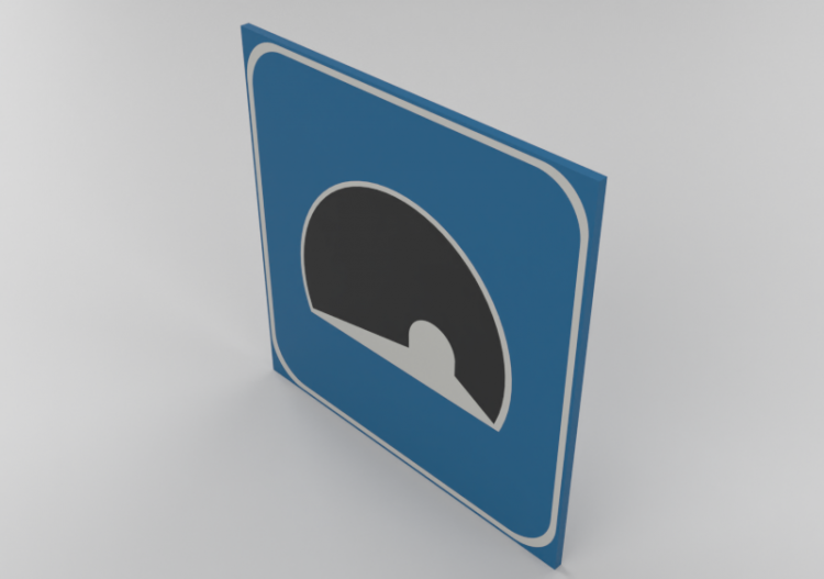 Señalización 3D - túnel - ACCA software
