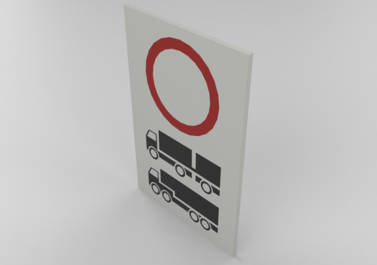 3D Signage - No transit to trucks and articulated trucks -...