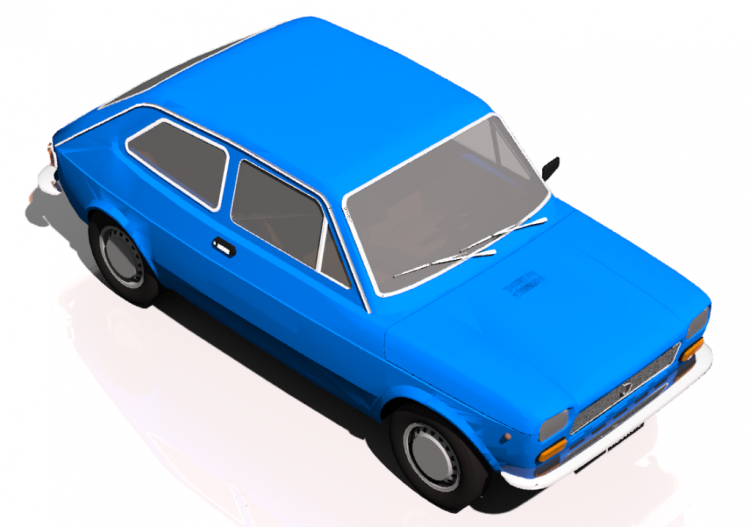 Automobili 3D - Fiat 127 - MCDesign - ACCA software