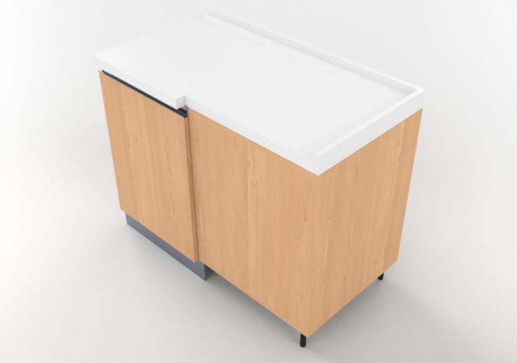 Cocinas 3D - Módulo despensa angular 109x64cm - ACCA...