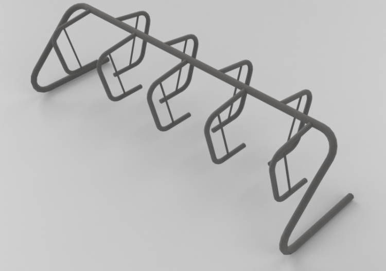 配饰 - Ground mounted bike rack - ACCA software