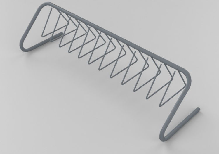 Accessori 3D - Portabiciclette da terra - ACCA software