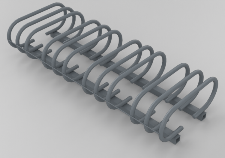 Accessoires 3D - Râtelier au sol - ACCA software