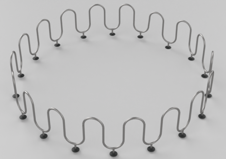 Accessoires 3D - Râtelier au sol - ACCA software
