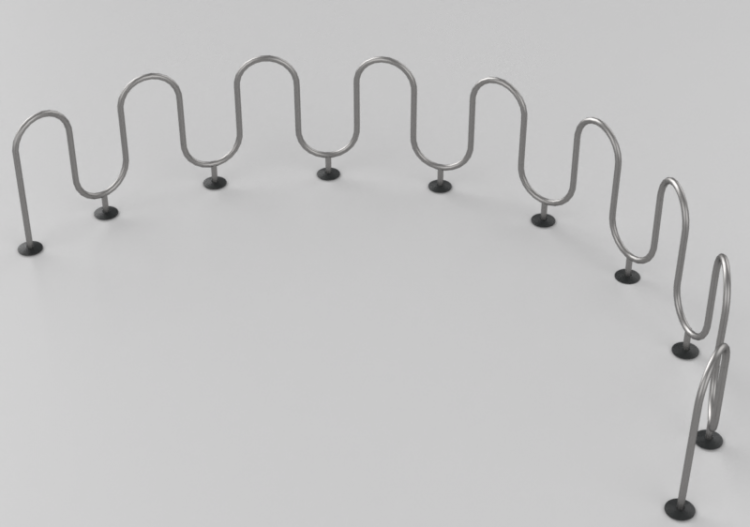 Accessori 3D - Portabiciclette da terra - ACCA software
