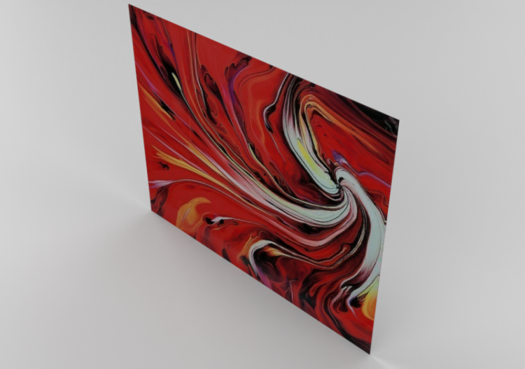 3D Paintings - Modern Living room painting - ACCA software