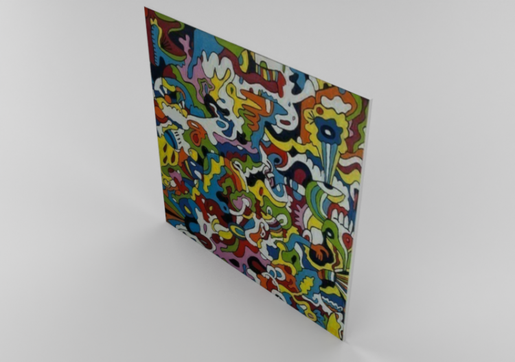 3D Paintings - Modern Living room painting - ACCA software