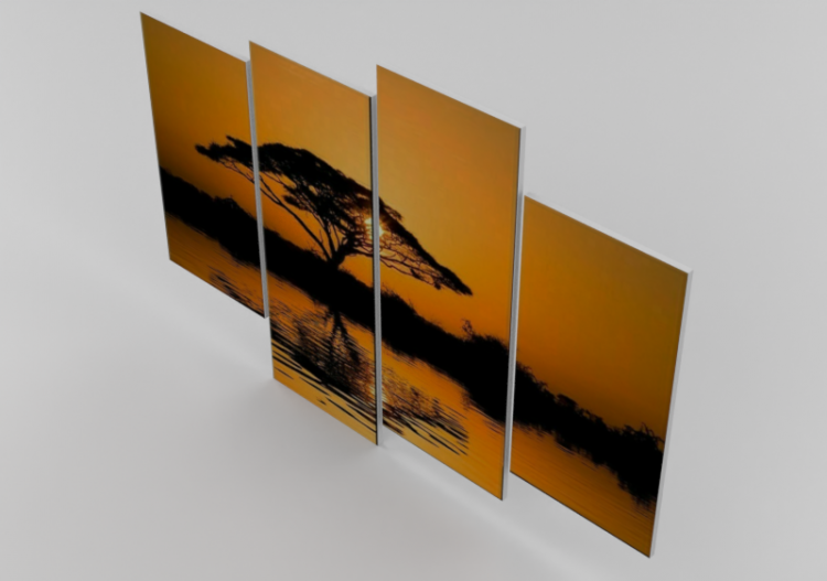 3D Paintings - Modern Living room painting - ACCA software