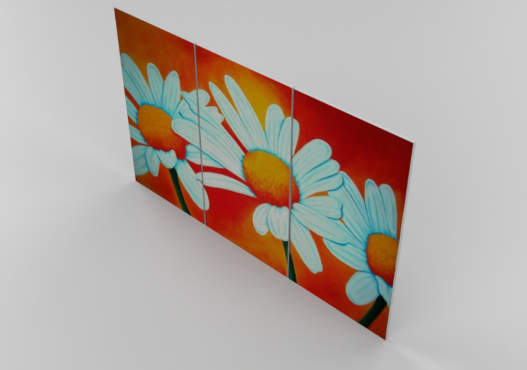 3D Paintings - Modern Living room painting - ACCA software