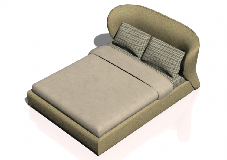 Beds and Side Cabinets 3D - Struttura letto 181x235cm -...
