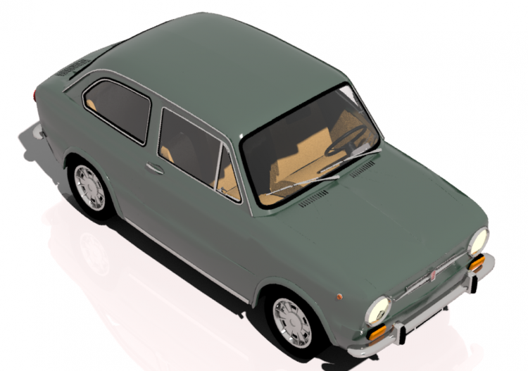Automobili 3D - Fiat 850 - MCDesign - ACCA software