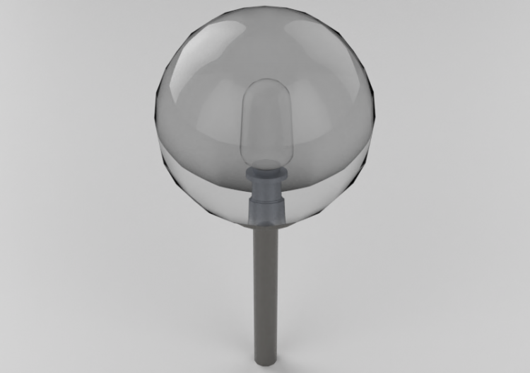 3D Floor lamp - Lamppost with a single lamp - Hobbyka – NTV...