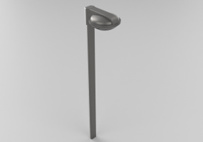 Garden lamp posts 3D - Lamppost with a single lamp - Hobbyka – NTV+121-124