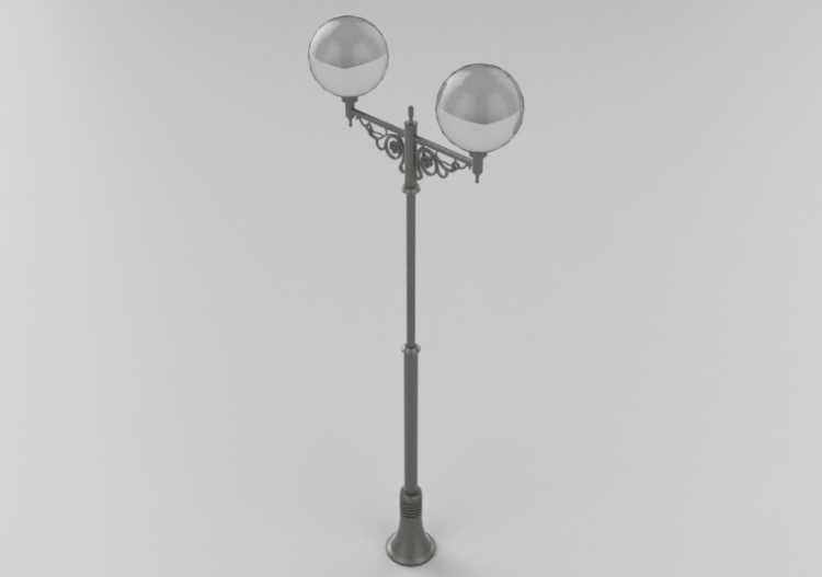 3D Straßenlanternen - Laterne mit zwei Lampen - Hobbyka -...