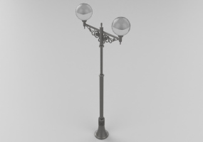 Réverbères routiers 3D - Réverbère avec deux lampes - Hobbyka - Parco