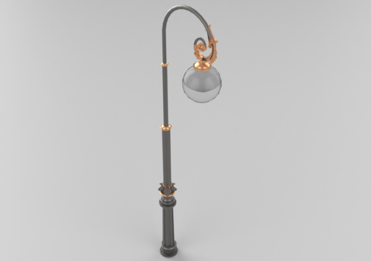 Lampioni stradali 3D - Lampione con una lampada - Hobbyka -...