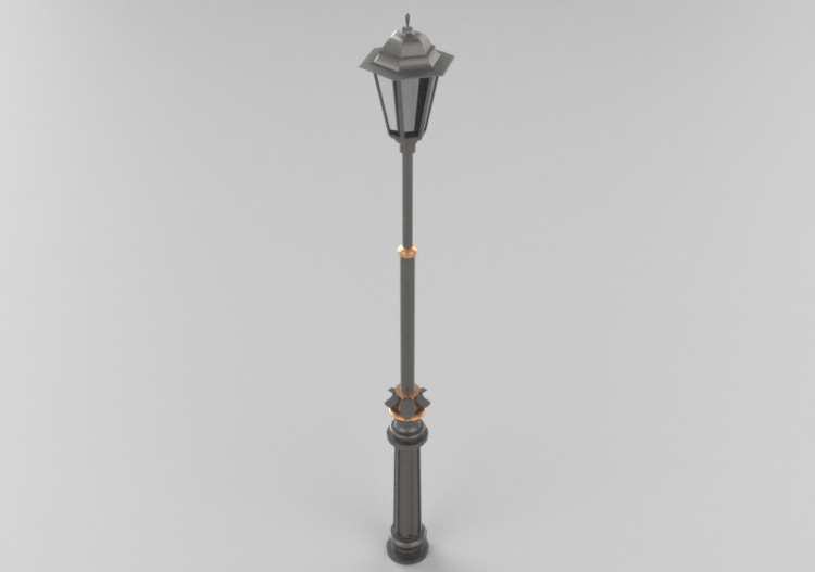 Réverbères routiers 3D - Réverbère avec une lampe - Hobbyka...