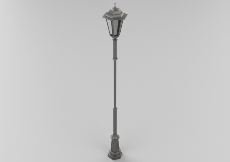 Farolas de calle 3D - Farola con una lámpara - Hobbyka -...