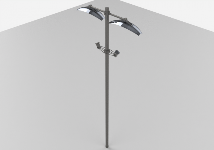 3D Straßenlanternen - Laterne mit zwei Lampen - Hobbyka -...