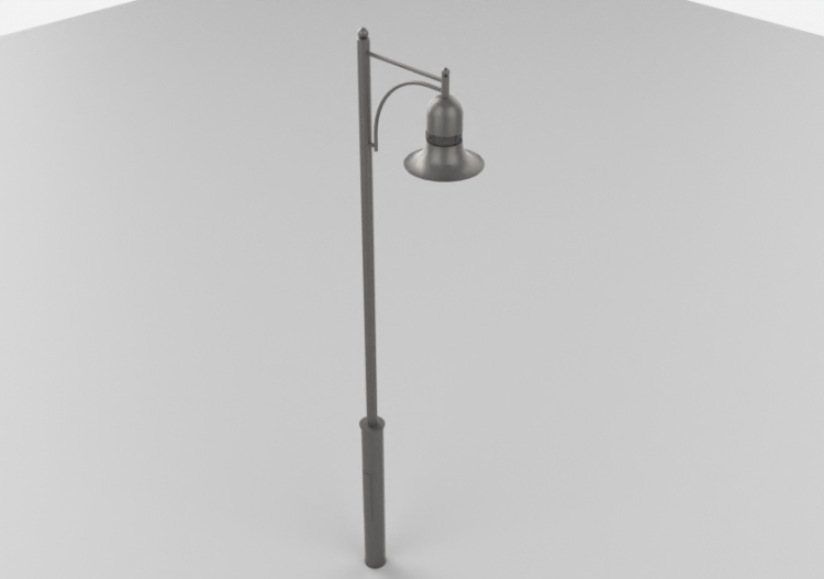 3D Street Lights - Lamppost with a single lamp - Hobbyka -...