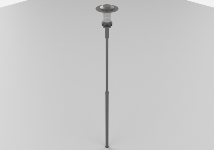 Réverbères routiers 3D - Réverbère avec une lampe - Hobbyka...