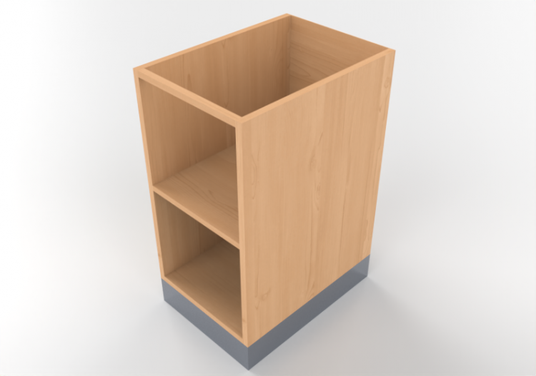 3D Unterschränke - Küchenunterschrank 40x82cm - ACCA...