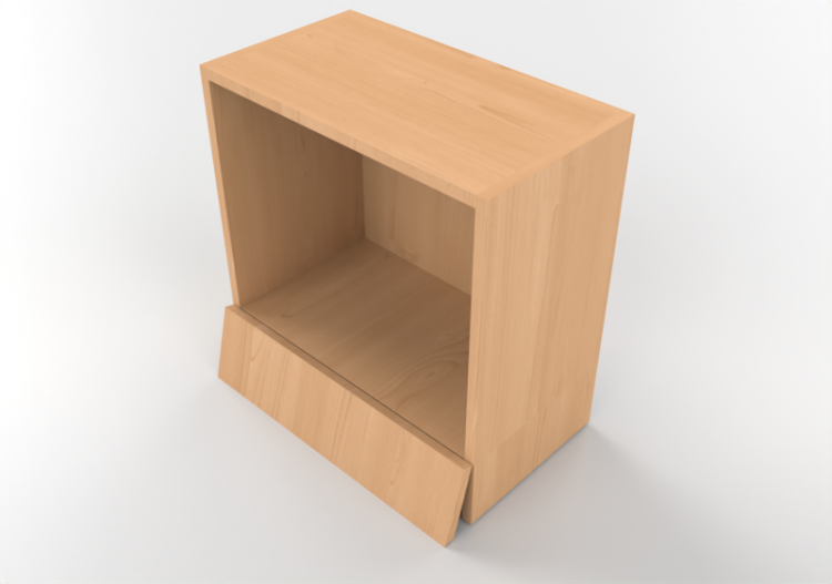吊柜 - Kitchen cupboard with hood 60x72cm - ACCA software