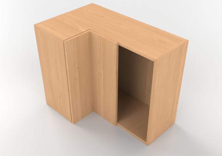 Colgantes 3D - Colgante angular derecho para cocina 90x72cm...