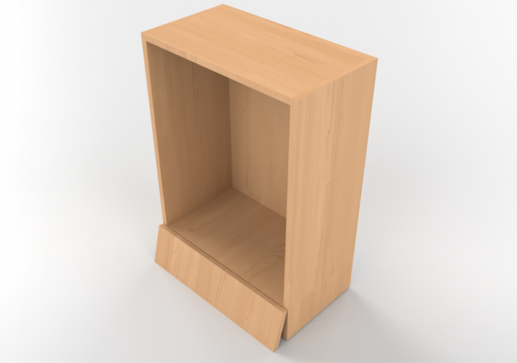 Armoires supérieures 3D - Meuble haut avec hotte 60x96cm -...