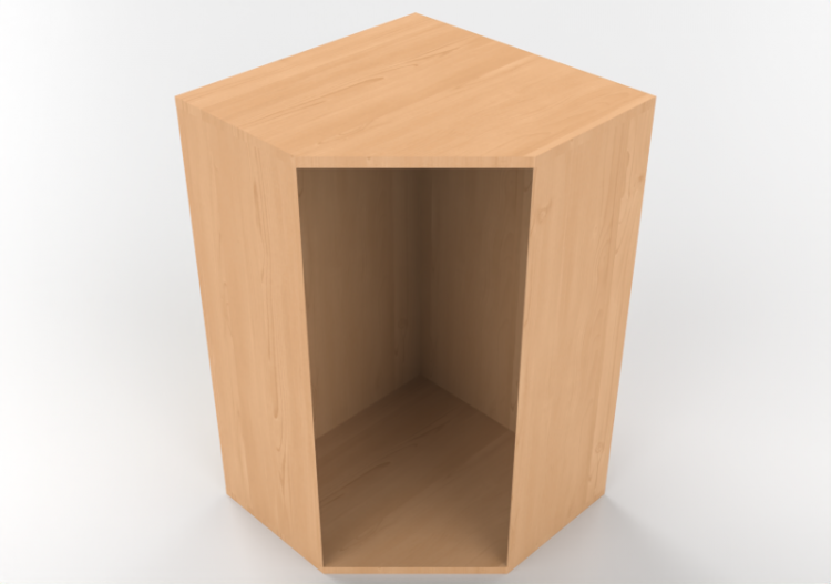 吊柜 - Angular kitchen cupboard 60x96cm - ACCA software