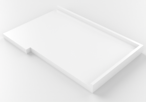 3D Tischplatten - Linke Eck-Küchenarbeitsplatte 60x90cm