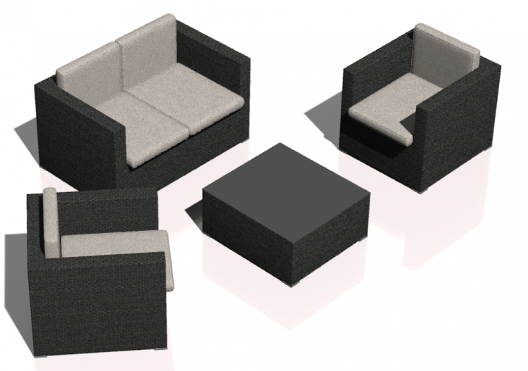 3D Salons - Divano-con-poltrone-in-polyrattan - ACCA...