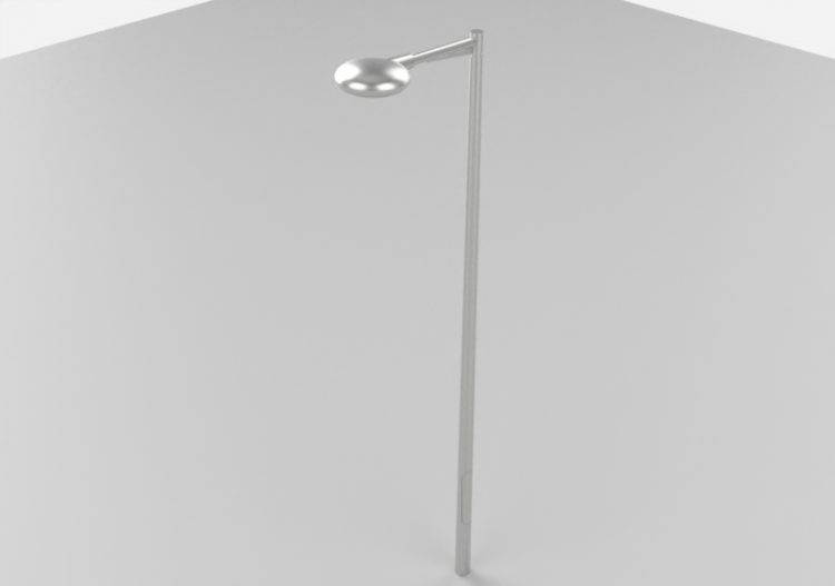 3D Street Lights - Lamppost with single light source - ACCA...