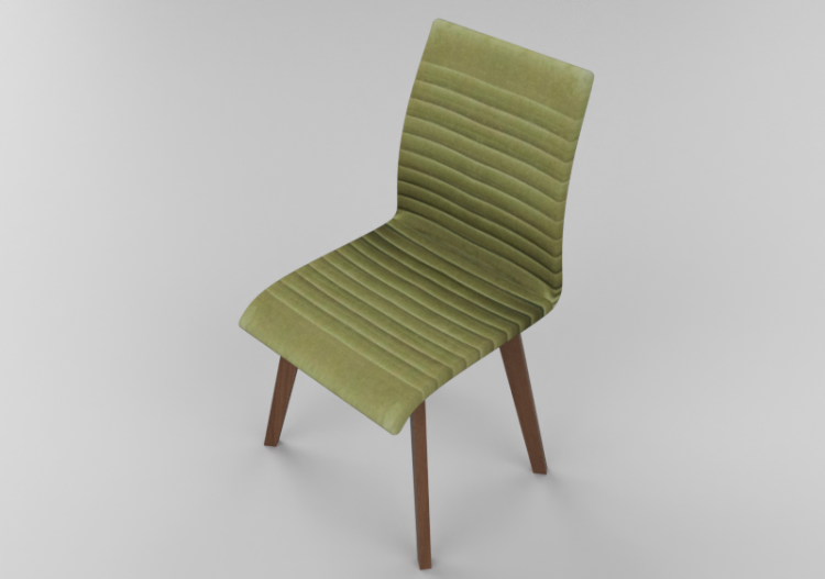Sillas 3D - Silla Lara verde terciopelo – Kare - 81995 -...