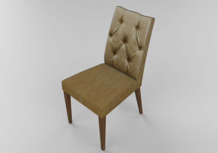 Sillas 3D - Silla acolchada Casual Buttons Terra – Kare –...