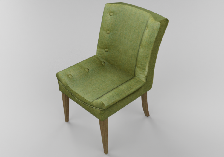 3D Chairs - Chair Stay green - Kare – 82352 - ACCA software