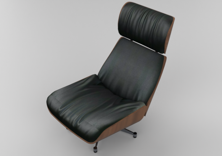 Chaises 3D - Chaise toyrnante Ponte de couleur noir - Kare...