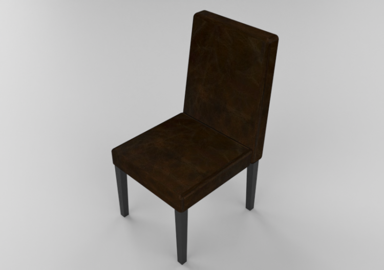 Cadeira 3D - Cadeira acolchoada Casual Vintage - Kare –...