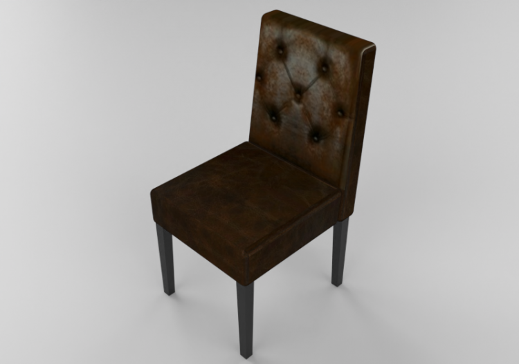 3D Chairs - Upholstered chair Casual Buttons Vintage - Kare...